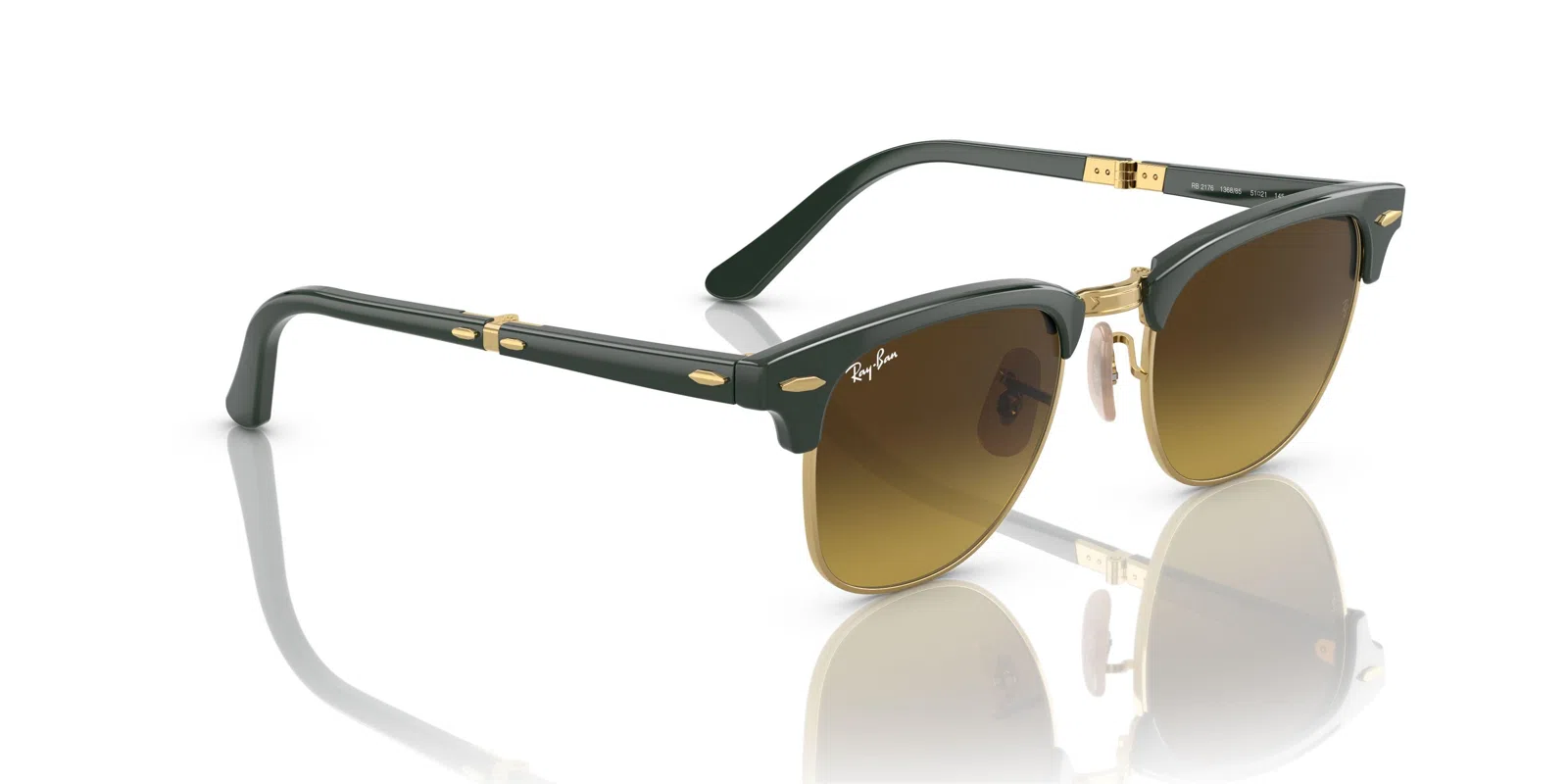Ray-Ban Clubmaster Folding 2176 Sunglasses - view 23
